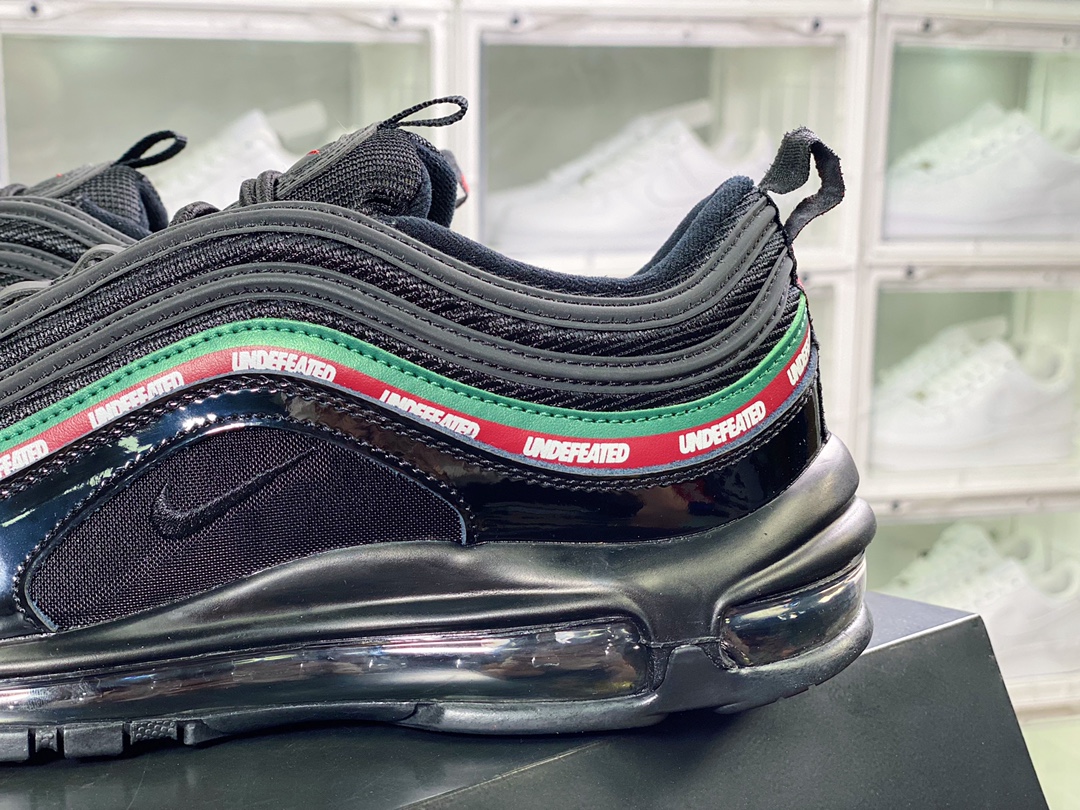 240 Undefeated x Air Max 97”UNDFTD”复古气垫百搭休闲运动慢跑鞋“黑雪碧渐变绿”AJ1986-111