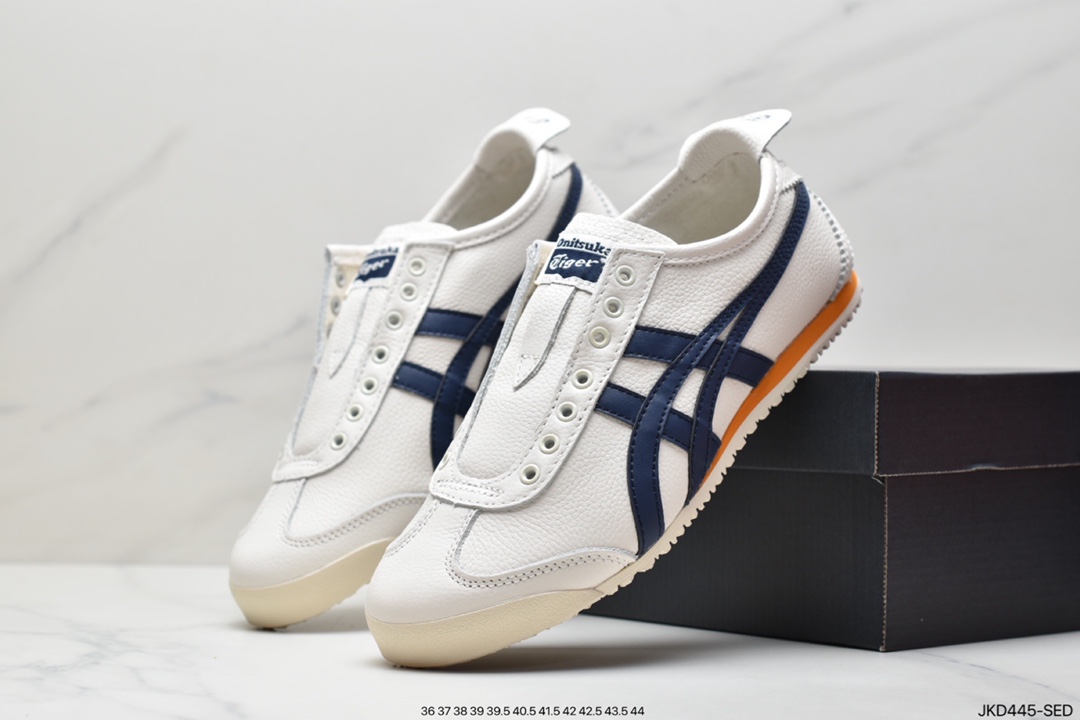 160 Onitsuka Tiger Mexico 66经典墨西哥系列复古经典百搭休闲皮革慢跑鞋1183B815