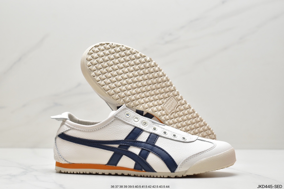 160 Onitsuka Tiger Mexico 66经典墨西哥系列复古经典百搭休闲皮革慢跑鞋1183B815