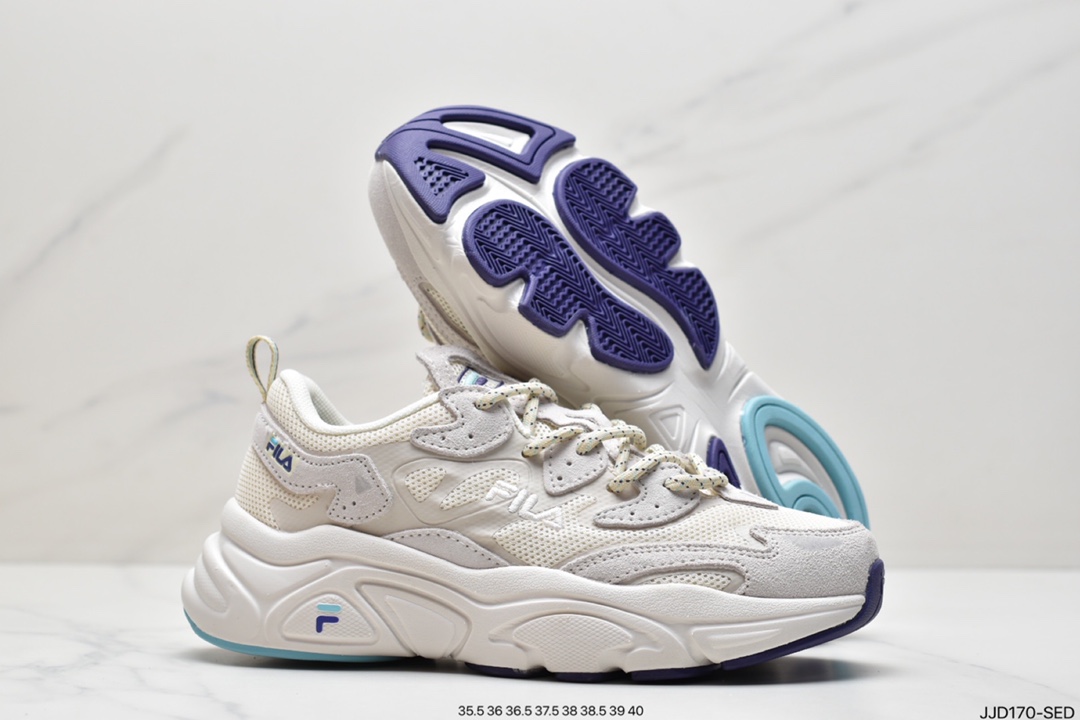 130 斐乐Fila Retro Running 火星系列老爹风增高复古中性休闲运动慢跑鞋 F12W031122FVP