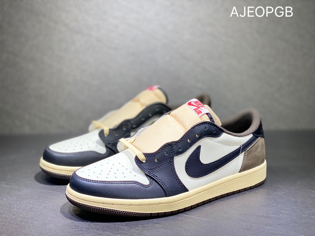 300 AIR JORDAN 1 LOW AJ1 乔丹 黑摩卡低帮帮篮球鞋 CQ4277-105