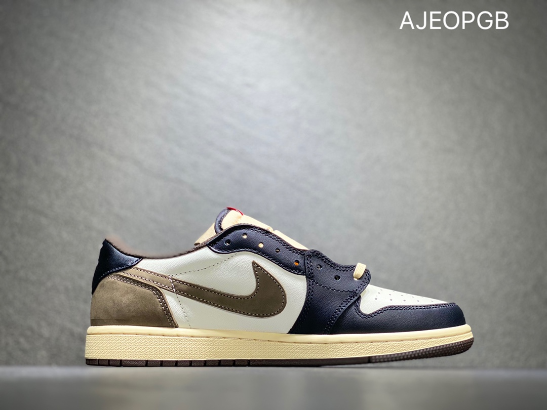 300 AIR JORDAN 1 LOW AJ1 乔丹 黑摩卡低帮帮篮球鞋 CQ4277-105