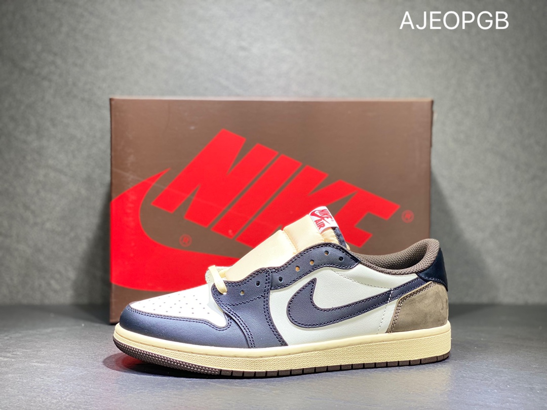 300 AIR JORDAN 1 LOW AJ1 乔丹 黑摩卡低帮帮篮球鞋 CQ4277-105