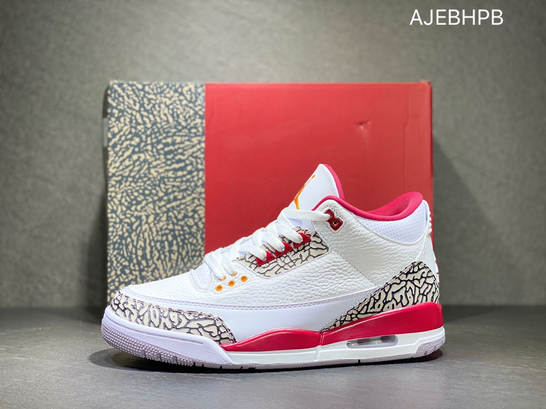 320 Air Jordan 3 AJ3 Retro AJ3白红 篮球鞋 CT8532-126