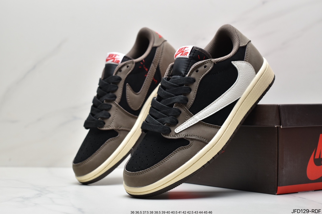 170 Travis Scott x Air Jordan AJ1 Low QX 倒钩TS联名低帮板鞋