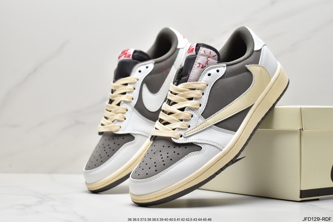 170 Travis Scott x Air Jordan AJ1 Low QX 倒钩TS联名低帮板鞋