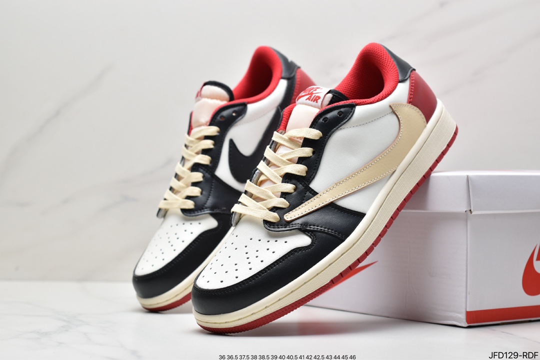 170 Travis Scott x Air Jordan AJ1 Low QX 倒钩TS联名低帮板鞋