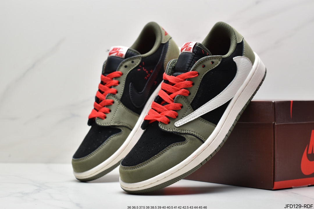 170 Travis Scott x Air Jordan AJ1 Low QX 倒钩TS联名低帮板鞋