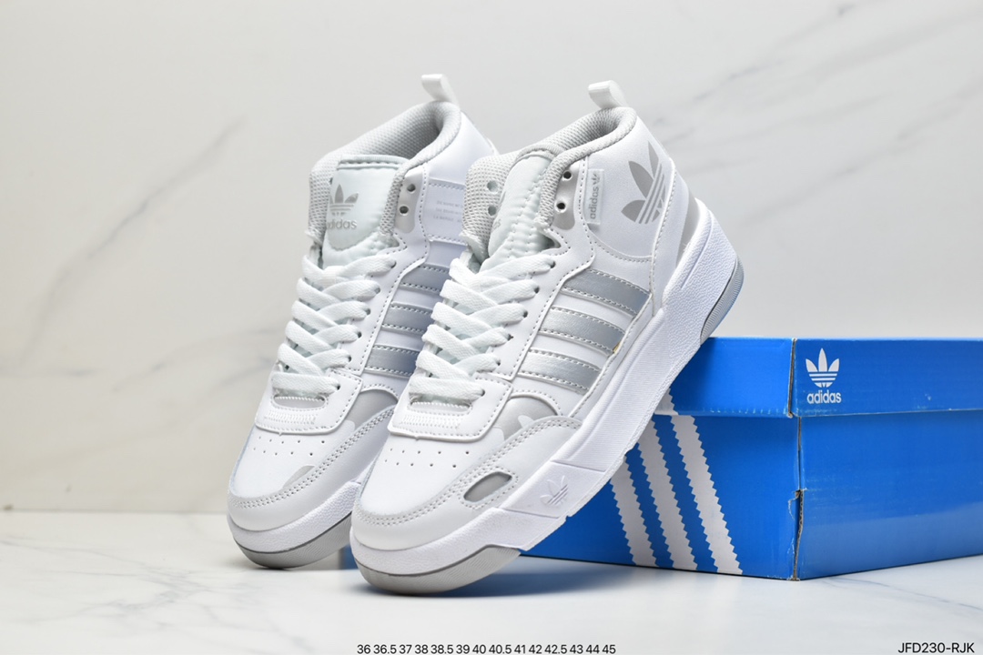 170 Adidas Originals Post UP 中邦 ”黑白灰”这款adidas经典款GX2489