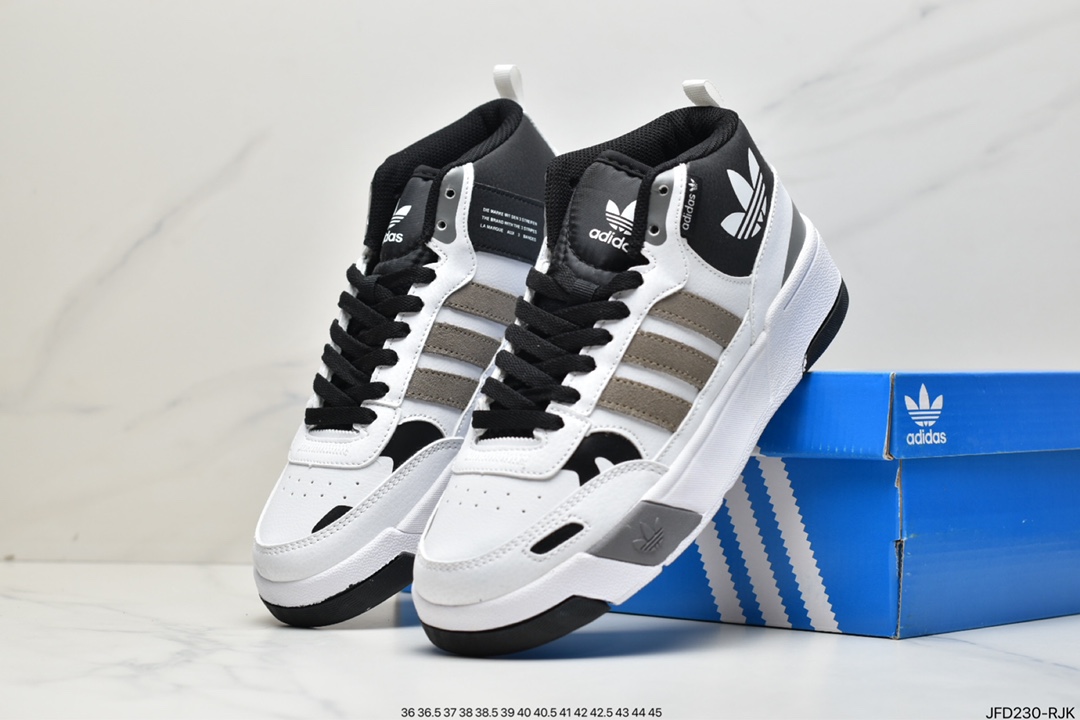 170 Adidas Originals Post UP 中邦 ”黑白灰”这款adidas经典款GX2489