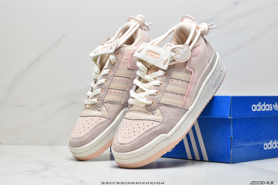 140 阿迪达斯 84 红线 魔术贴 Adidas originals Forum 84 low 低帮百搭潮流休闲运动板鞋FZ3774