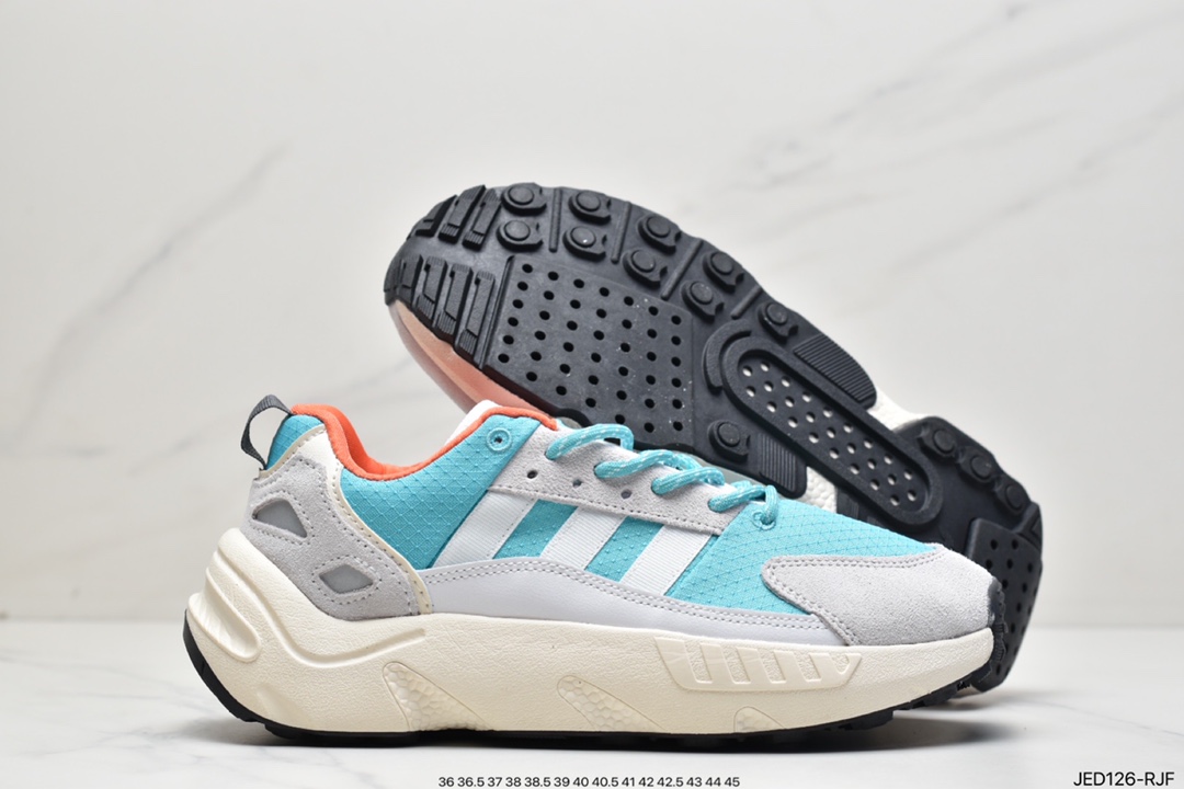 150 阿迪达斯Adidas ZX 22 BOOST 新款厚底缓震运动休闲跑步鞋 GY6697