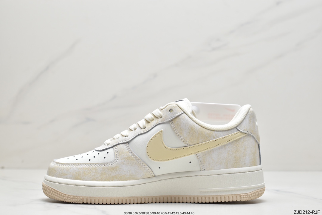 240 Nike Air Force 1 07 岩石杏 空军一号低帮休闲板鞋KP6936-669