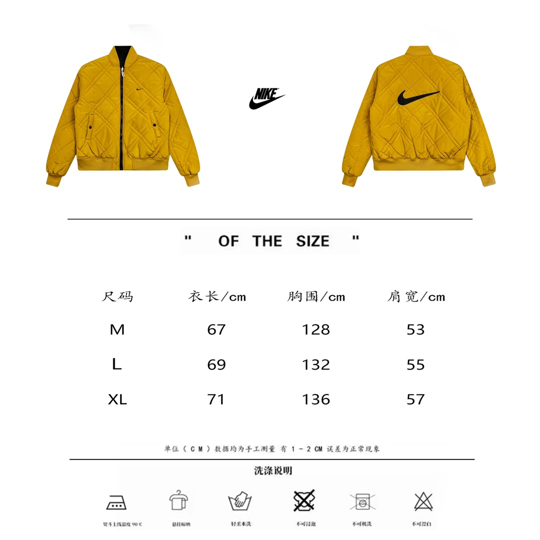 290 Nike classic x sport 耐克复古正反双面穿菱格羽绒棉服