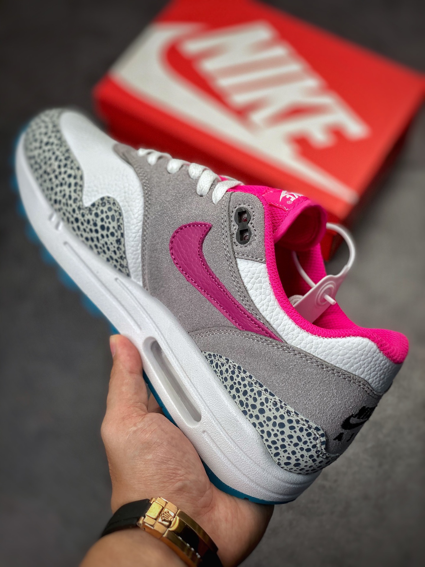 230 Nike Air Max 1 2022复刻 Mineral Slate 灰粉泼墨DV3027-002