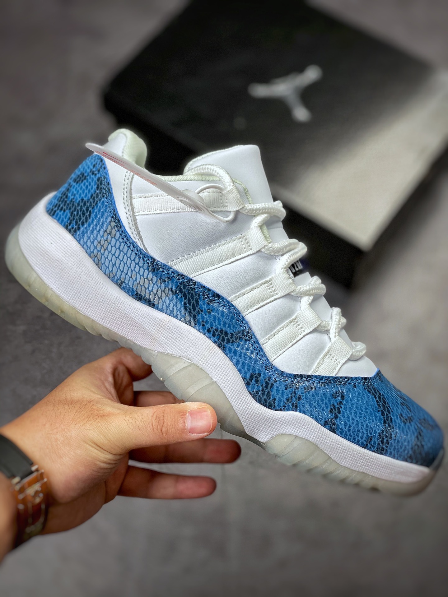 250 Air Jordan 11 Low ”Navy Snakeskin” 复刻蓝蛇 CD6846-102