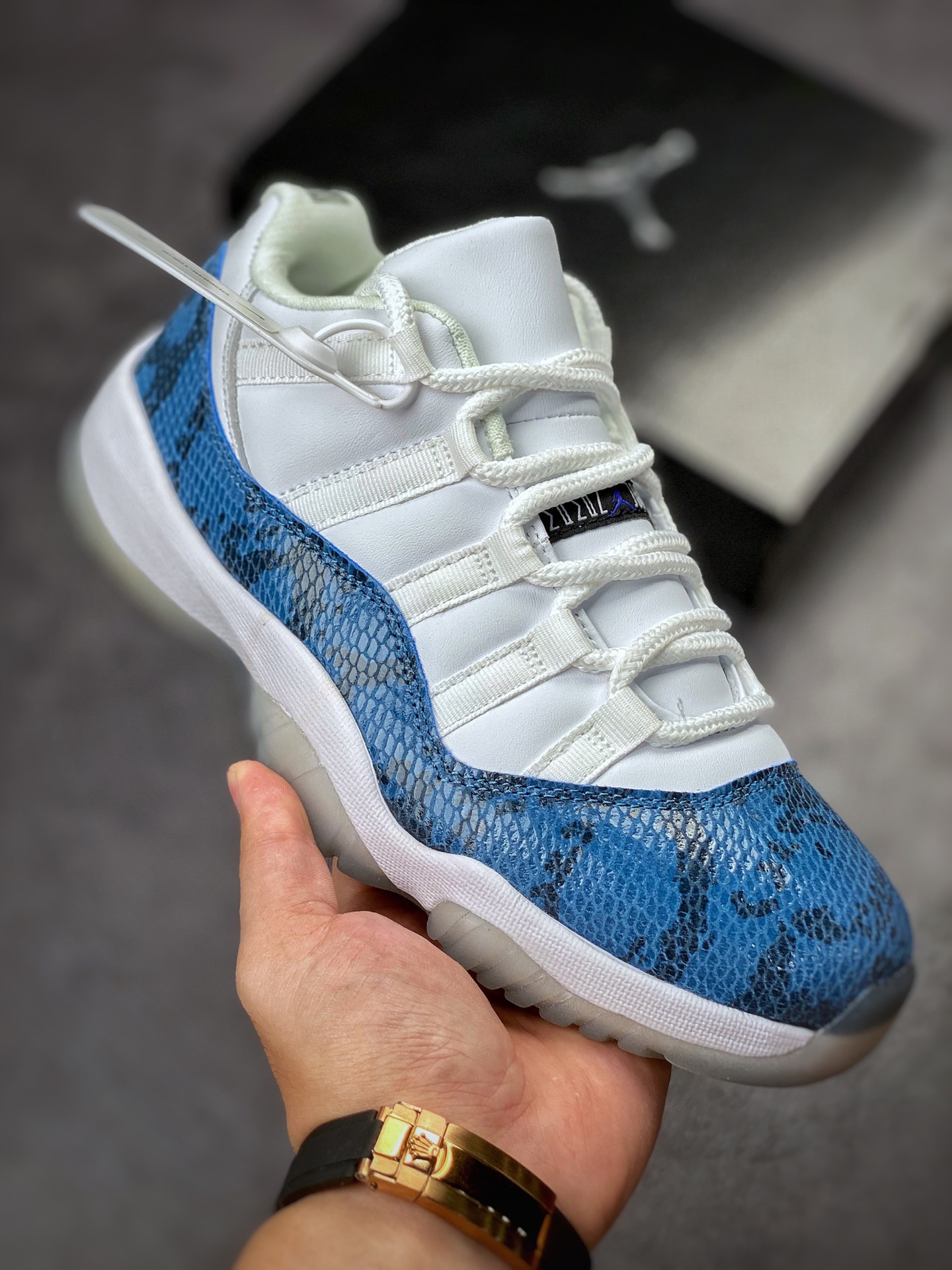 250 Air Jordan 11 Low ”Navy Snakeskin” 复刻蓝蛇 CD6846-102