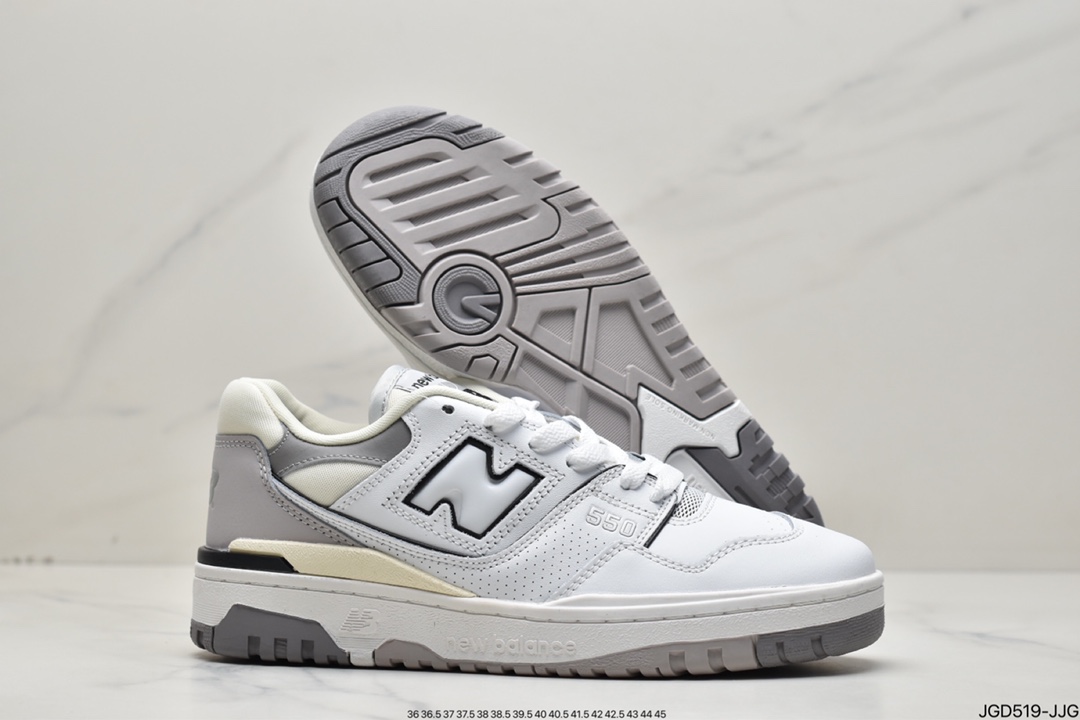 180 New Balance BB550系列 新平衡皮面中性休闲跑鞋 BB550PWA