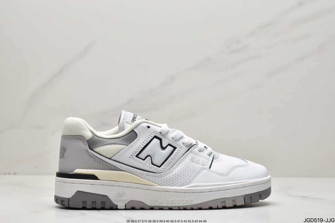 180 New Balance BB550系列 新平衡皮面中性休闲跑鞋 BB550PWA