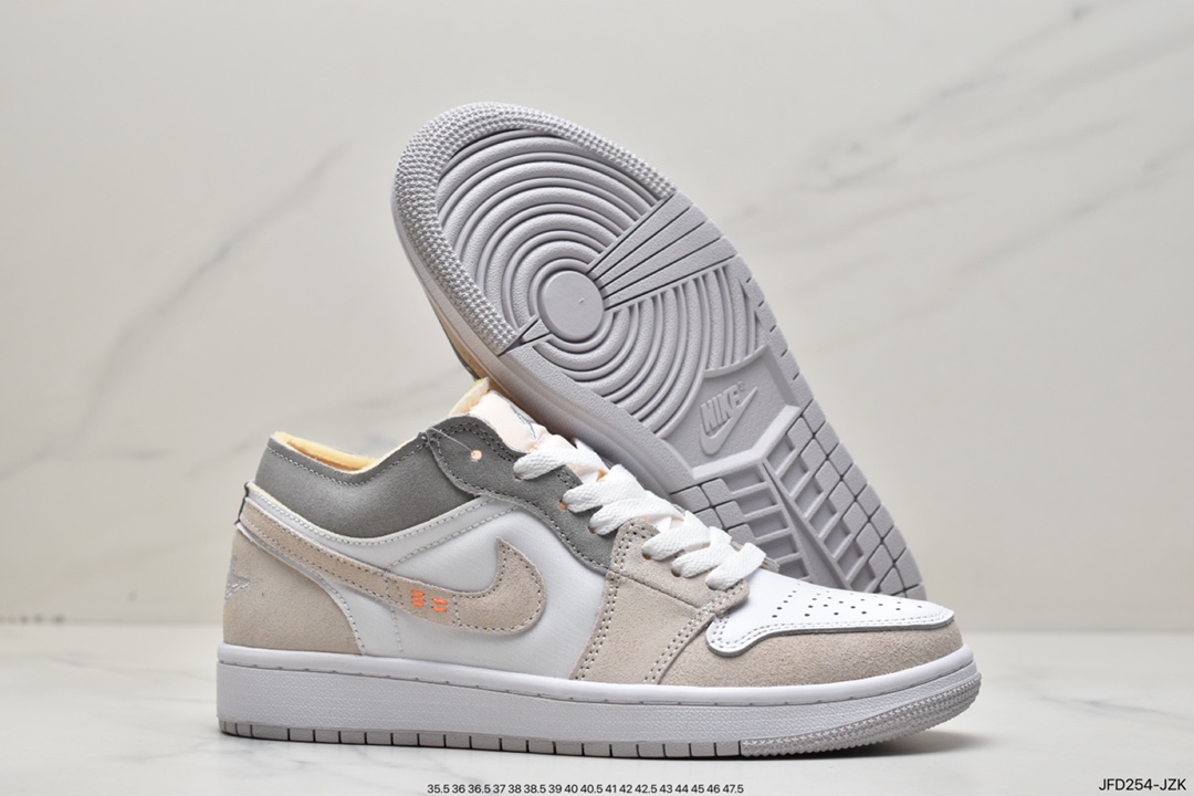 170 Air Jordan 1 Low ”White and Phantom” AJ1 乔1米白 板鞋 DN1635-100