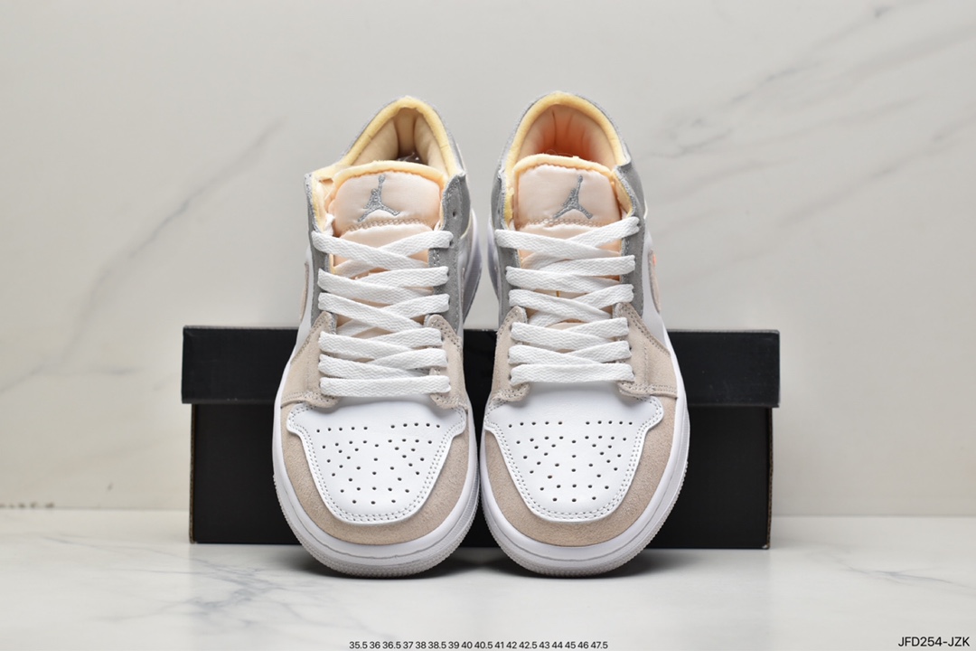 170 Air Jordan 1 Low ”White and Phantom” AJ1 乔1米白 板鞋 DN1635-100