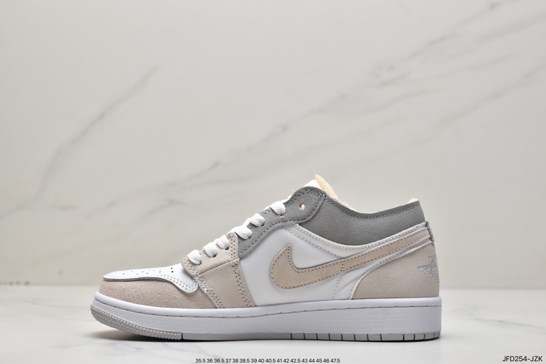 170 Air Jordan 1 Low ”White and Phantom” AJ1 乔1米白 板鞋 DN1635-100