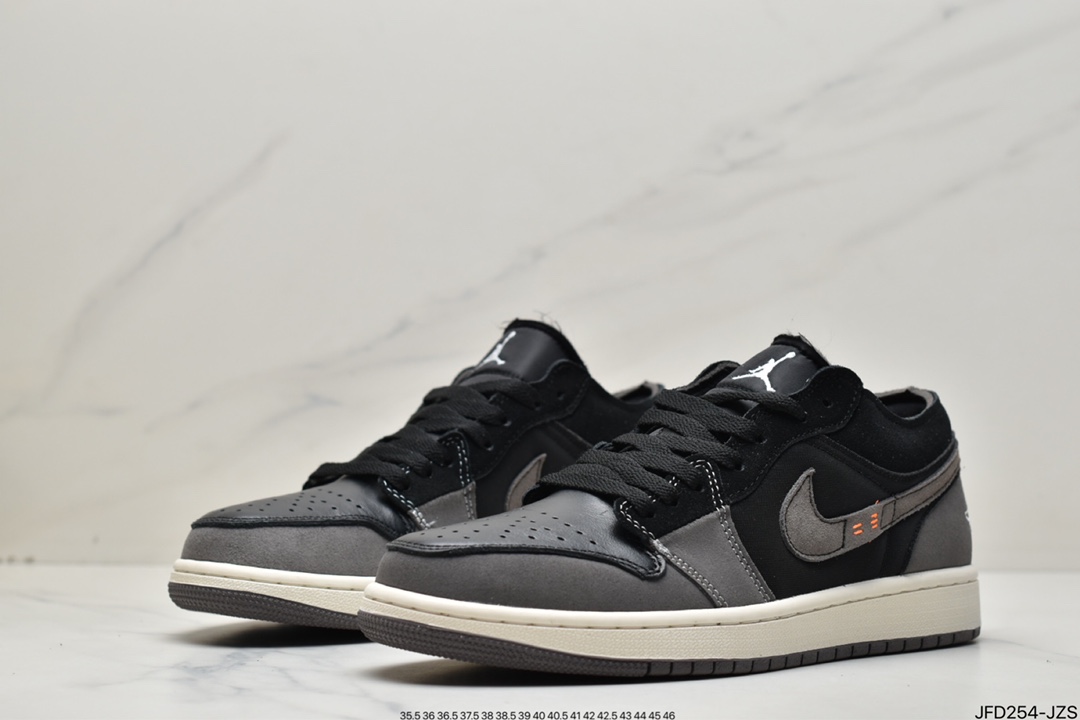 170 Air Jordan 1 Low 黑灰拼接DN1635-001