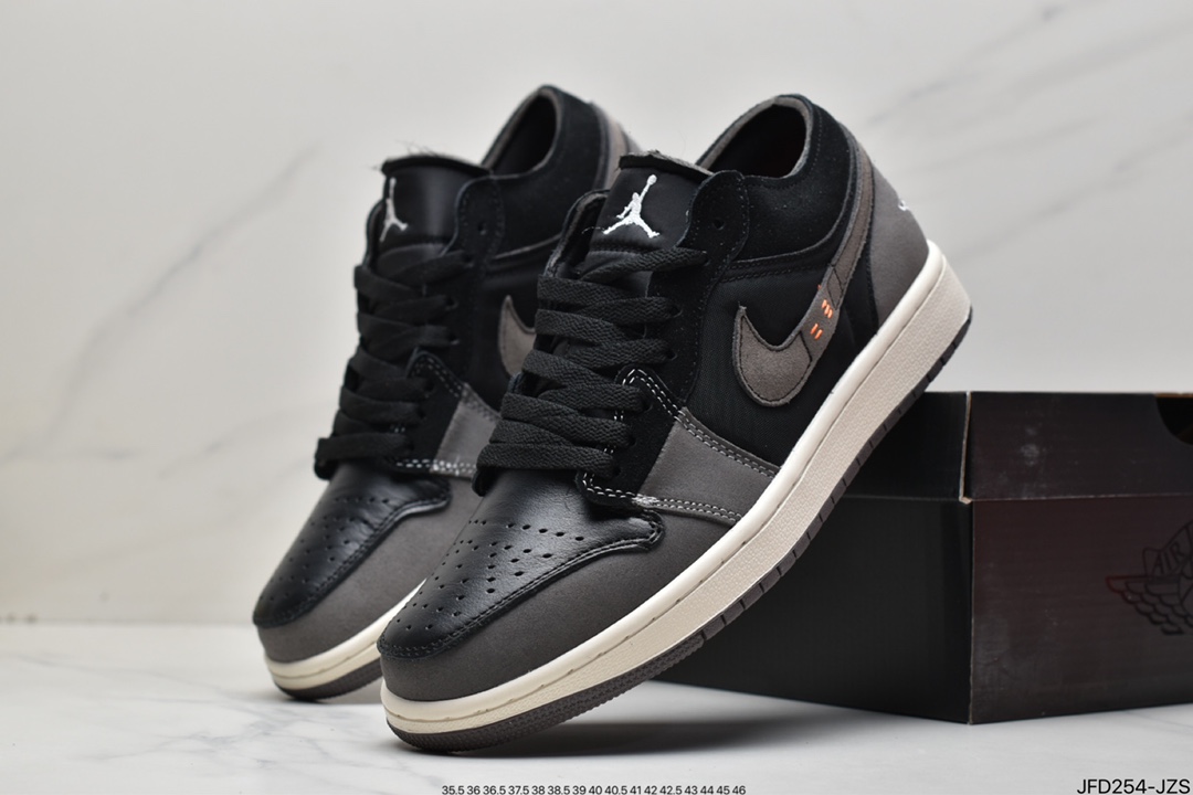 170 Air Jordan 1 Low 黑灰拼接DN1635-001