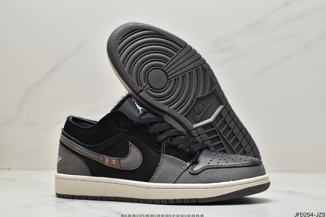 170 Air Jordan 1 Low 黑灰拼接DN1635-001