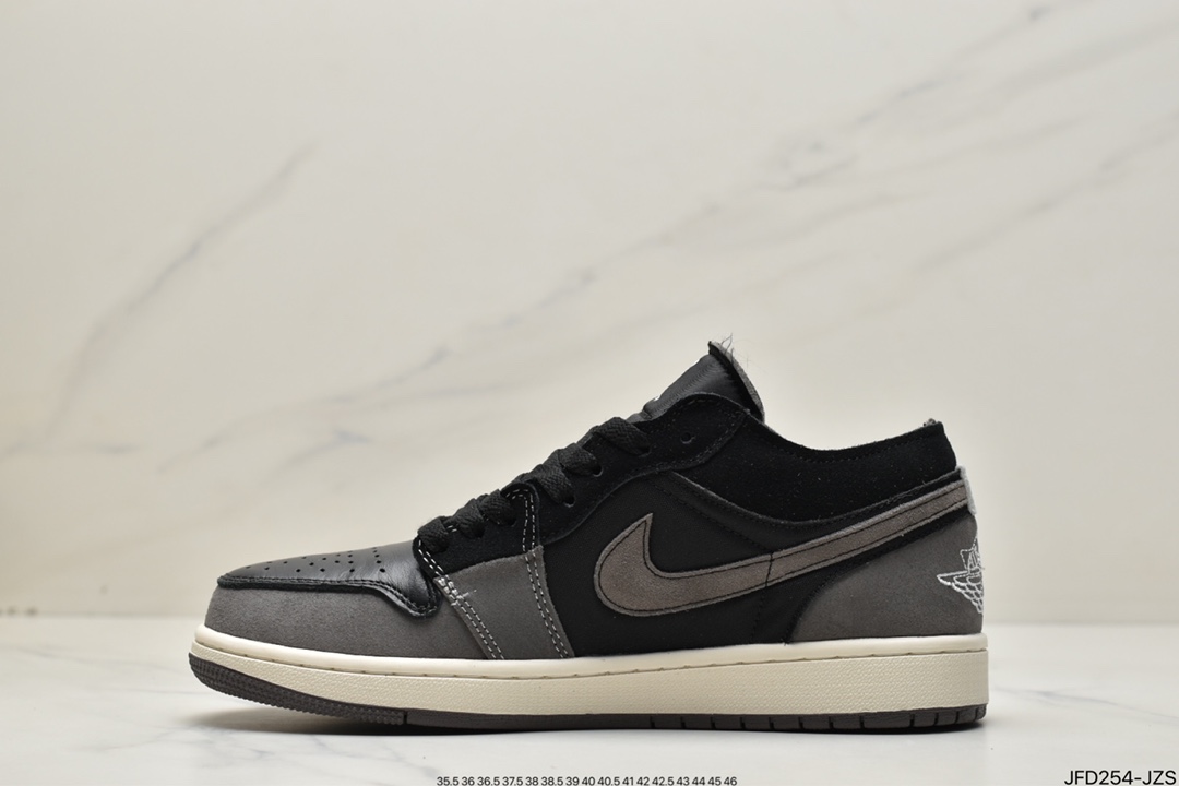 170 Air Jordan 1 Low 黑灰拼接DN1635-001