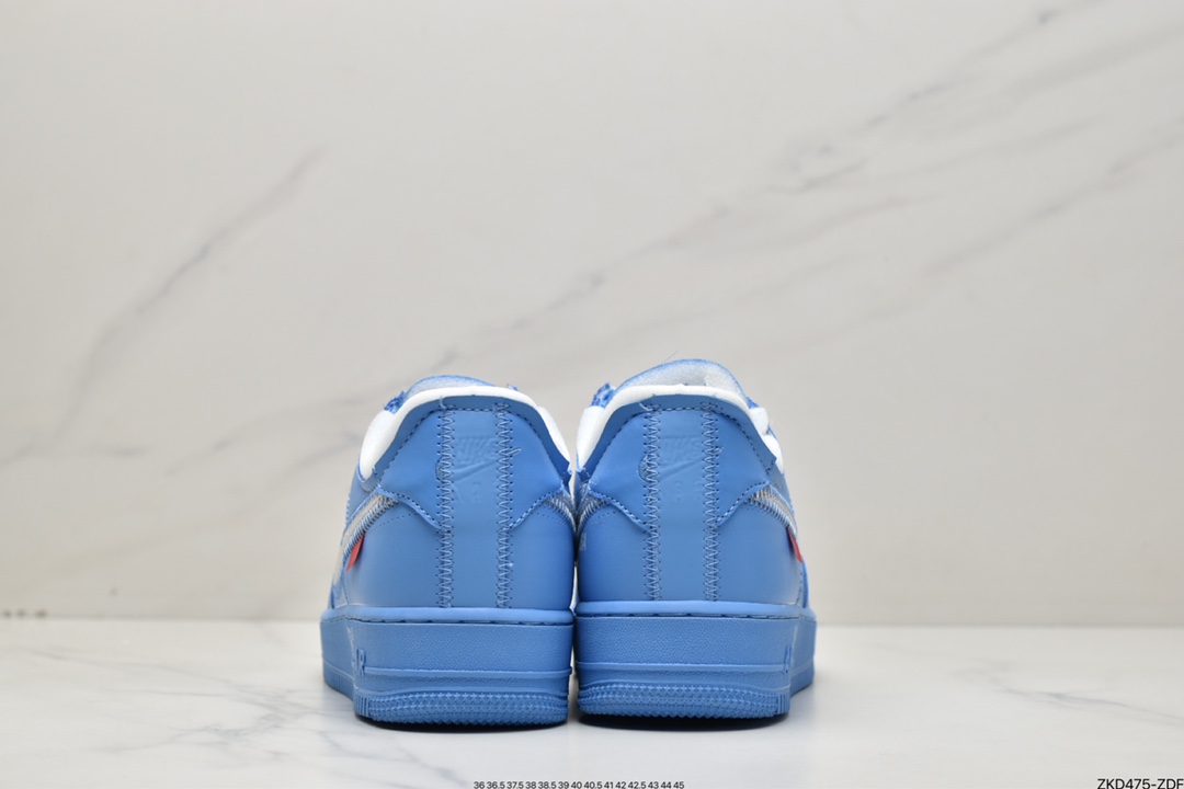 270  Off-White x Nike Air Force 1'07 Low”MCA University Blue”空军一号CI1173-400