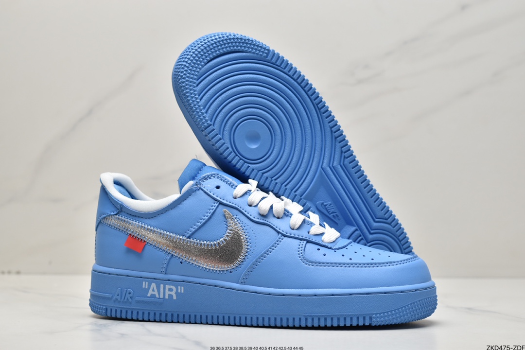 270  Off-White x Nike Air Force 1'07 Low”MCA University Blue”空军一号CI1173-400