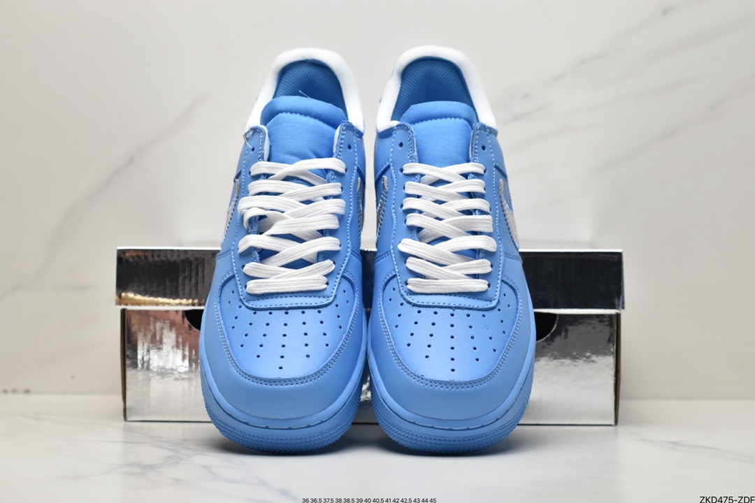 270  Off-White x Nike Air Force 1'07 Low”MCA University Blue”空军一号CI1173-400