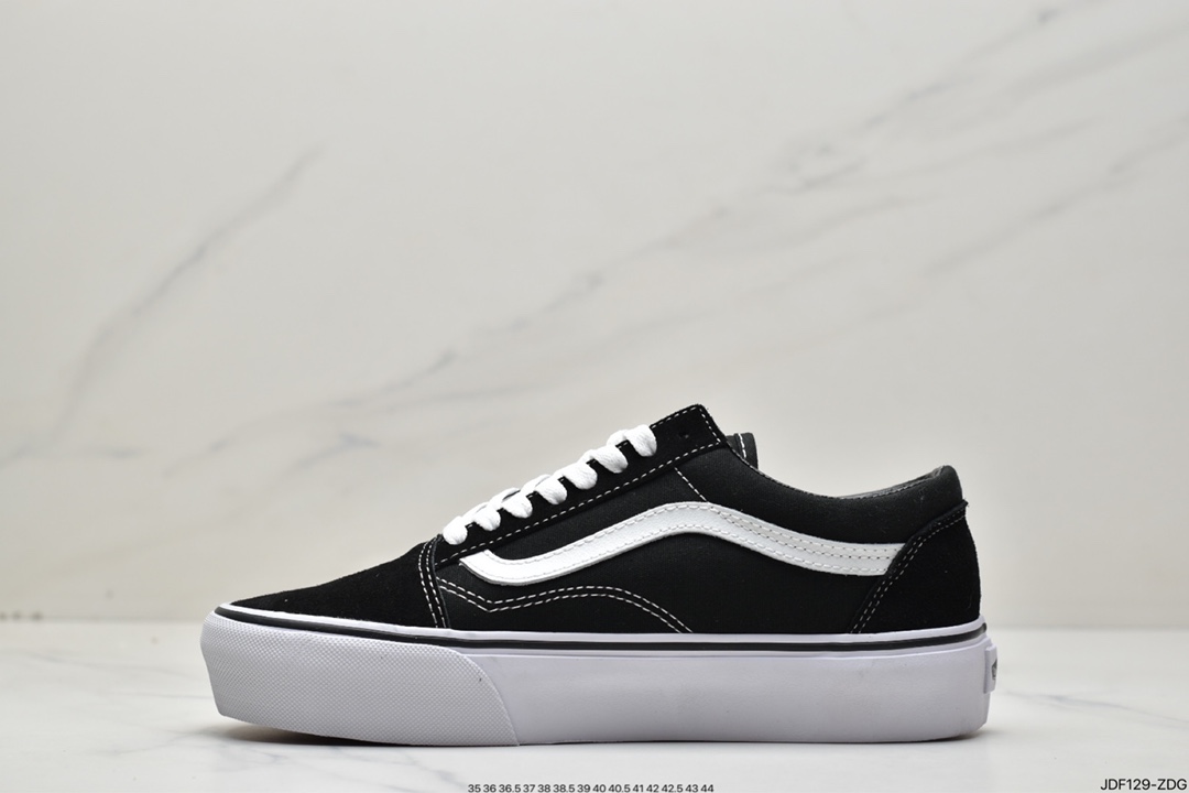 140 硫化工艺 LTSGT 万斯/Vans 厚底 经典OS 白黑