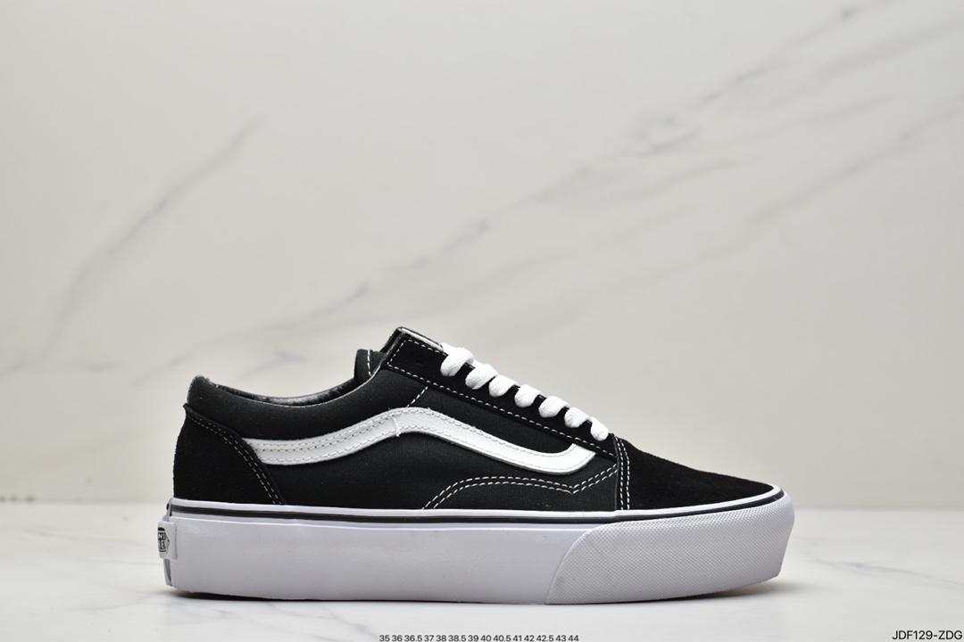 140 硫化工艺 LTSGT 万斯/Vans 厚底 经典OS 白黑