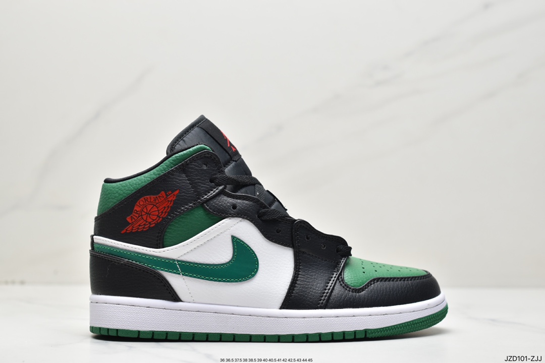 140 耐克Nike Air Jordan 1 Mid”Green Yellow”AJ1乔丹一代554724-067