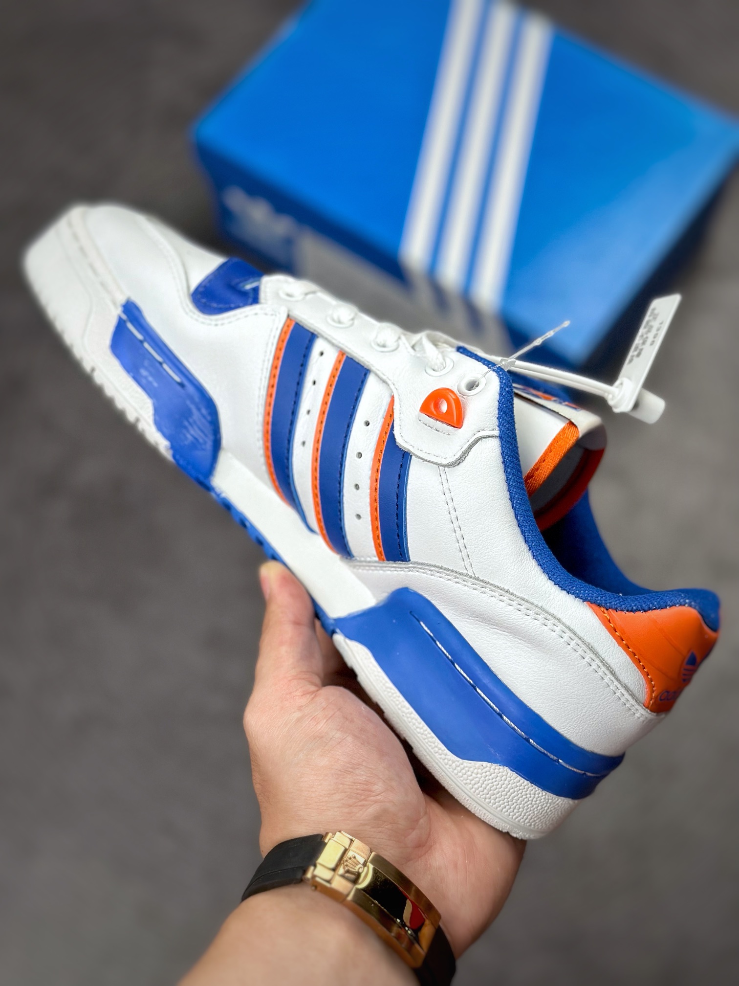 220 海外渠道版 原盒原标 Adidas Rivalry Low Premium 三叶草低邦 FU6833