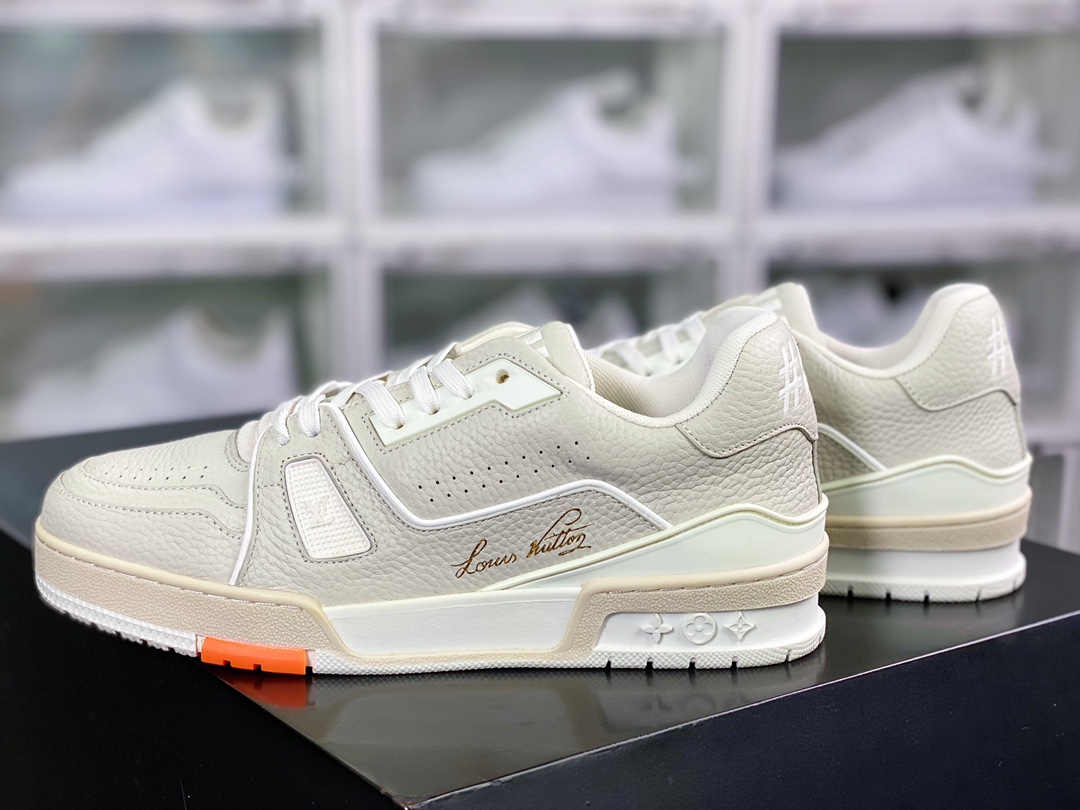 500 路易威登 Trainer Sneaker Low 运动系列低帮复古百搭休闲运动文化篮球板鞋