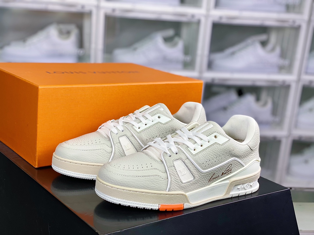 500 路易威登 Trainer Sneaker Low 运动系列低帮复古百搭休闲运动文化篮球板鞋