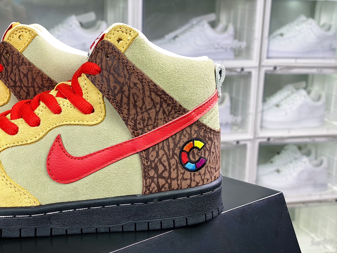 220 Color Skates x SB Dunk High ”Kebab and Destroy”扣篮系列高帮休闲运动滑板板鞋CZ2205-700