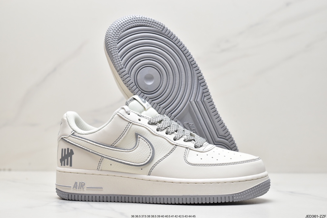 150 UNDEFEATED x Nike Air Force 1′07”Beige/Black 3M”空军一号HL5263