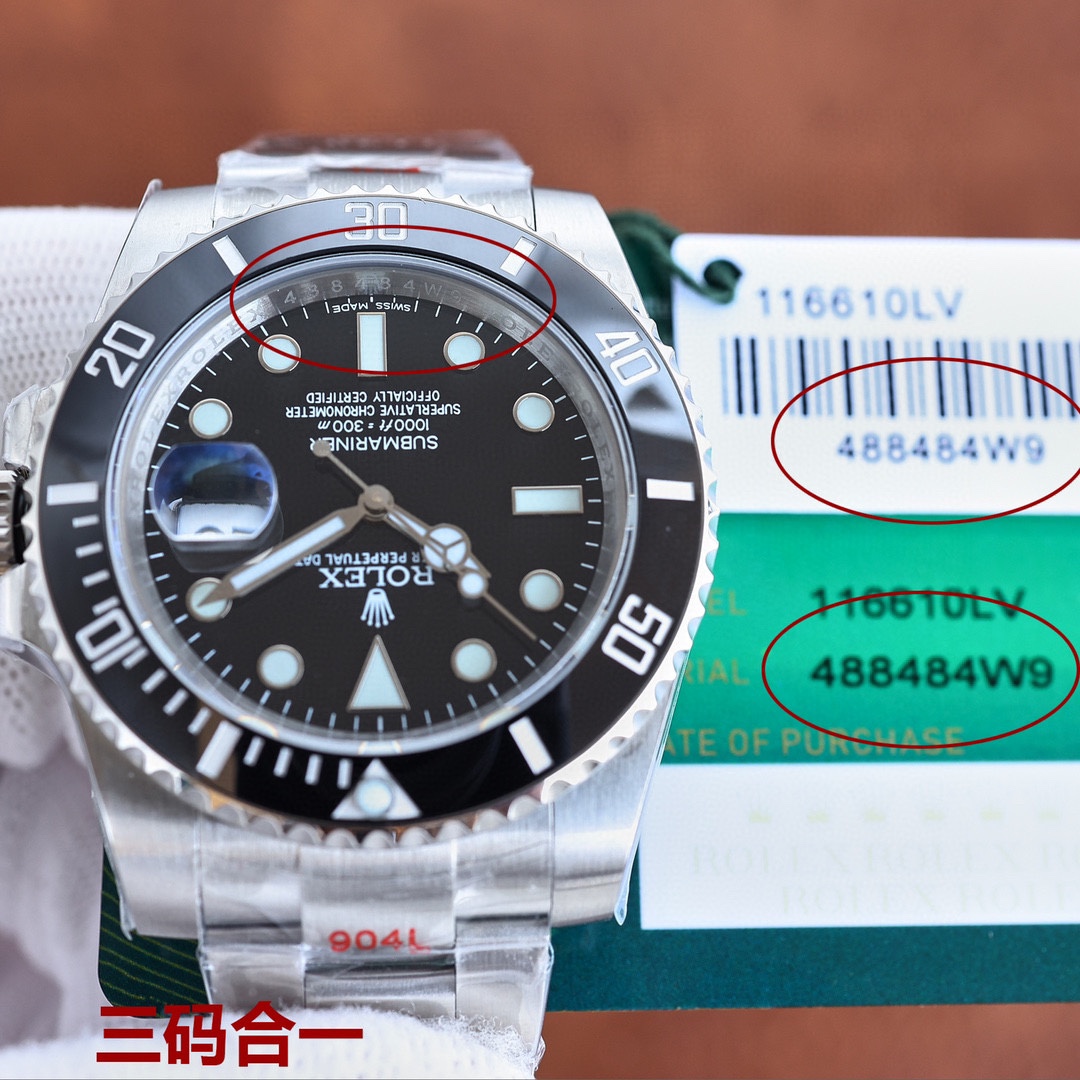 1300 CLEAN Factory2022墙裂劳.力士Rolex黑水鬼/绿水鬼40MM系列腕表