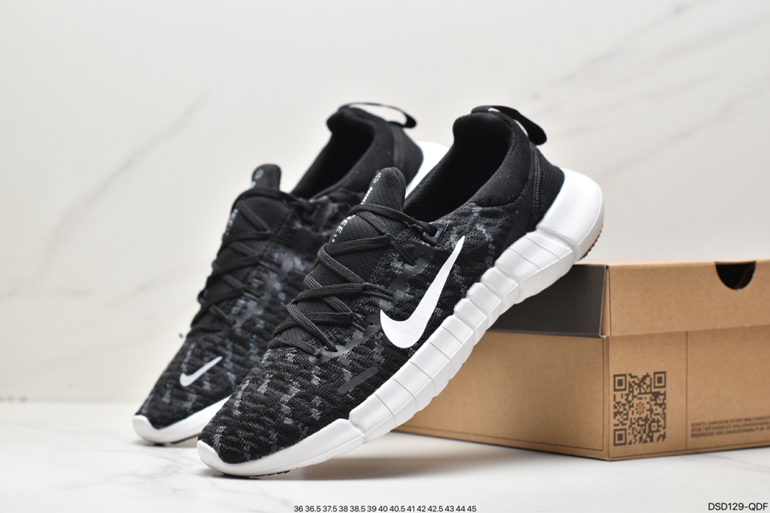 100 耐克Nike Free RN Flyknit 2018 赤足5.0二代轻跑鞋 CZ1891-300