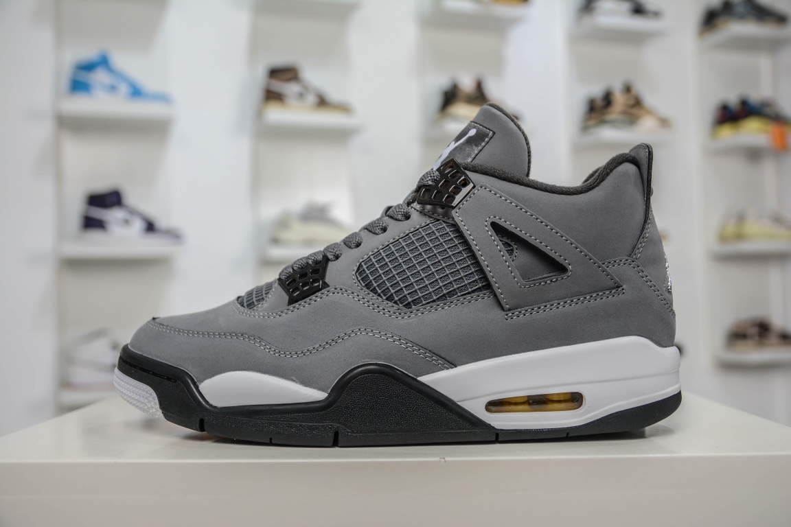 400 私人订单大厂Air Jordan AJ4 Retro 酷灰 308797-007