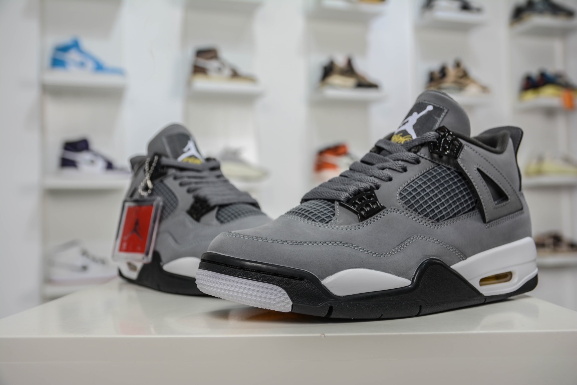 400 私人订单大厂Air Jordan AJ4 Retro 酷灰 308797-007