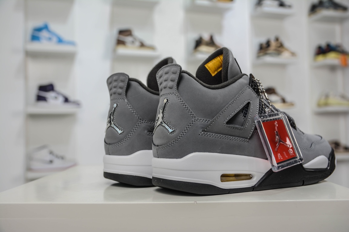 400 私人订单大厂Air Jordan AJ4 Retro 酷灰 308797-007