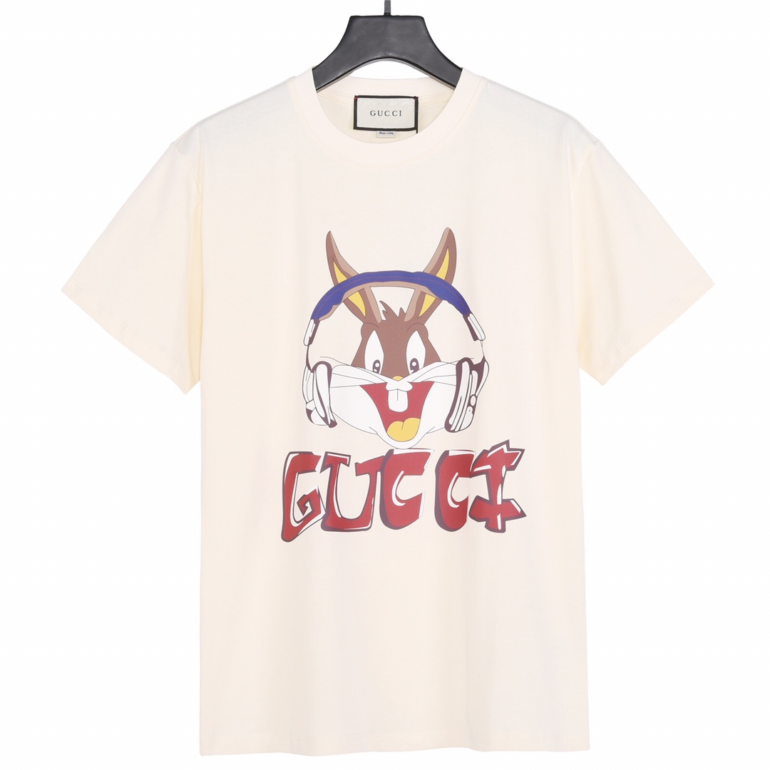 180 Gucci古驰23Fw春夏最新兔年限定耳机兔短袖