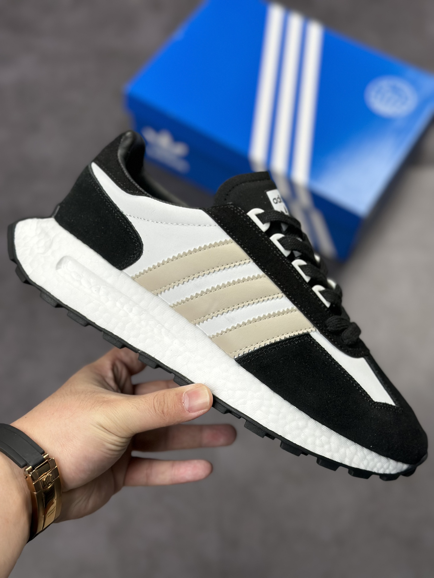 200 adidas Racing E5 Boost Prototype 速度轻盈复古系列  IE1937