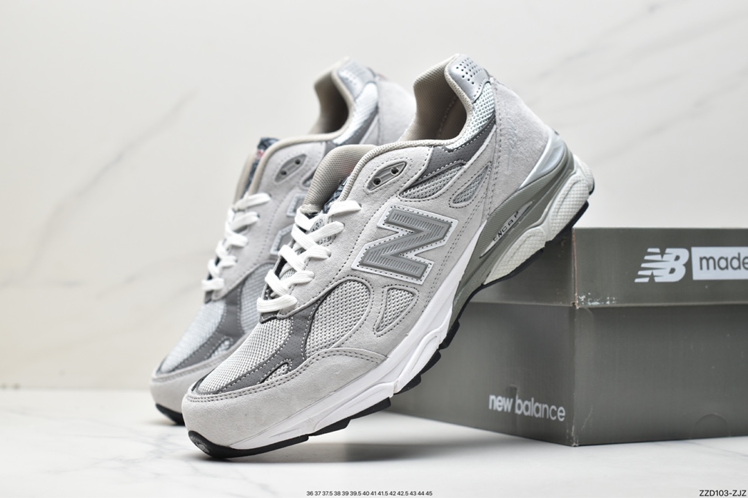 250 New Balance 990v3 复古单品 透气减震耐磨低帮运动跑步鞋 M990GY3