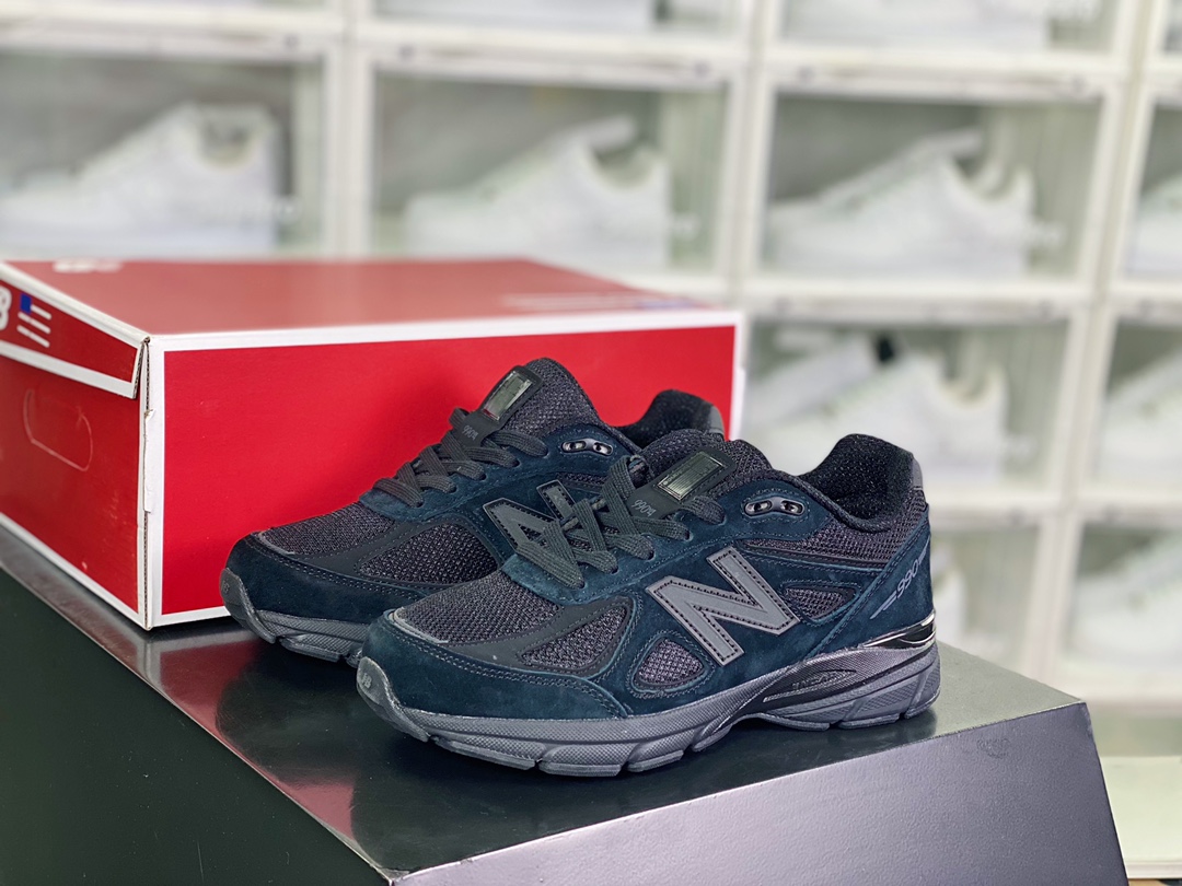 220 NB新百伦New Balance in USA M990V4系列美产血统经典跑步鞋“全黑武士”M990BB4